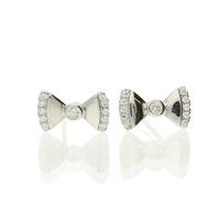 Darcey Bow Stud Earrings With Cubic Zirconia