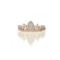 Darcey Princess Crown Ring in Rose Gold