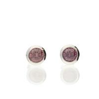 darcey sterling silver tourmaline cubic zirconia birthstone earrings