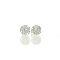 Darcey Radiance Open Stud Earrings in Silver