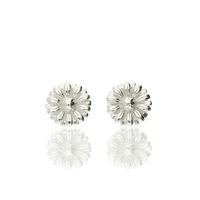 Darcey Silver Plated Flower Stud Earrings