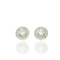 darcey beautifully cut cubic zirconia stud earrings set in sterling si ...