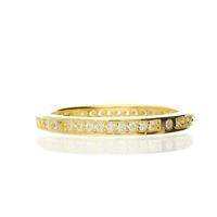 darcey cubic zirconia ring band smooth in sterling silver and yellow g ...
