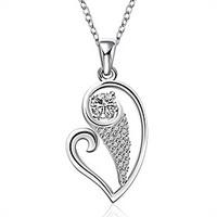 Daniel Wellington 925 sterling silver Heart with Zircon multi medal pendant cremation jewelry