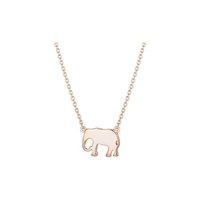 Daisy Rose Gold Plated Good Karma Elephant Necklace