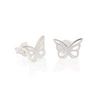 Daisy Silver Good Karma Butterfly Stud Earrings