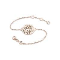 Daisy Crown Chakra Rose Gold Plated Chain Bracelet