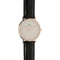 daniel wellington reading rose gold watch 34mm