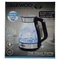 daewoo aqua glass kettle