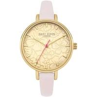 DAISY DIXON Ladies Floral Printed Dial Gold Watch