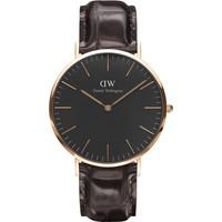 DANIEL WELLINGTON Unisex Classic Black York 40mm Watch