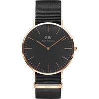 DANIEL WELLINGTON Unisex Classic Black Cornwall 40mm Watch