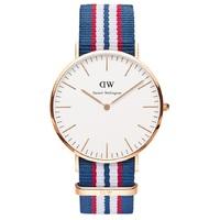 DANIEL WELLINGTON Men\'s Belfast Rose 40mm Watch