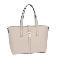 David Jones Beige Structured Shoulder Tote Handbag