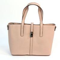 David Jones Pink Structured Shoulder Tote Handbag