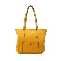 David Jones Tote Shopper Handbag with Pocket Detailing in Yellow