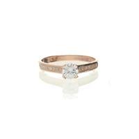 Darcey Pristine Crystal Ring in Rose Gold