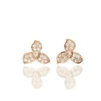 darcey blossom stud earrings in sterling silver and cubic zirconia det ...