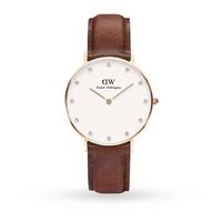 Daniel Wellington Ladies Classy St Andrews 34mm Rose Gold Watch