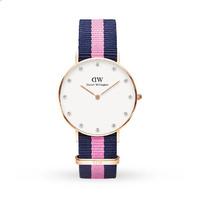Daniel Wellington 0952DW Women\'s Winchester Classy Canvas Strap Watch