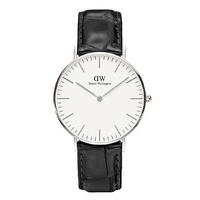 daniel wellington watches reading 36 mm silver