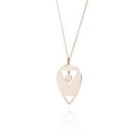 Daisy London You Make Loving Fun Rose Gold Plated Necklace