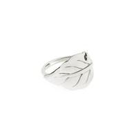 daisy london silver leaf ring