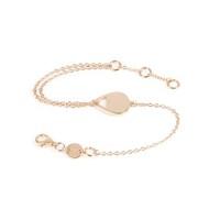 Daisy London Double Chain Plectrum Rose Gold Plated Bracelet