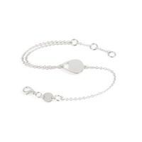 Daisy London Double Chain Plectrum Silver Bracelet