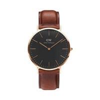 Daniel Wellington Classic Black St Mawes 40mm Rose Gold Watch