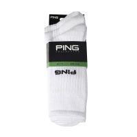 Dalton II 3 Pair Golf Socks - White