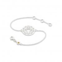 Daisy London \'Solar Plexus\' Silver Chakra Chain Bracelet CHKBR1010