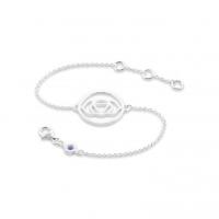 Daisy London \'Brow Chakra\' Silver Chain Bracelet CHKBR1013