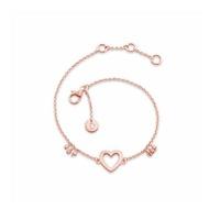 Daisy London \'Good Karma\' Rose Gold Plated Open Heart Bracelet KBR5002