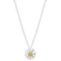 Daisy London Silver and Gold Plated 12mm Single Daisy Pendant N2002