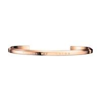 Daniel Wellington Small Classic Rose Gold Plated Cuff Bangle DW00400003