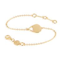 Daisy London Laura Whitmore Single Chain Plectrum Gold Plated Bracelet LWBR90