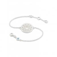 daisy london crown chakra silver chain bracelet chkbr1014