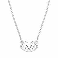 daisy london good karma silver evil eye necklace kn3013