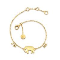 Daisy London \'Good Karma\' Gold Plated Elephant Good Karma Bracelet KBR4012