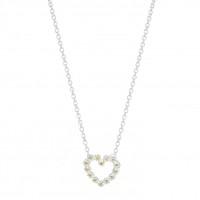 Daisy London Ladies Iota Heart Daisy Chain Necklace N6018