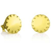Daisy London Ladies Gold Plated Sun Earrings SME103