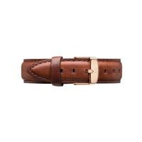 daniel wellington st mawes 17mm rose gold plated leather watch strap x ...