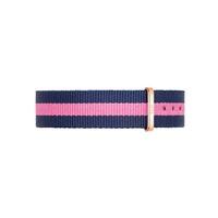 daniel wellington winchester 18mm rose gold plated fabric watch strap  ...