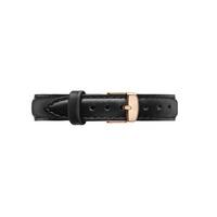 daniel wellington sheffield 13mm rose gold plated leather watch strap  ...