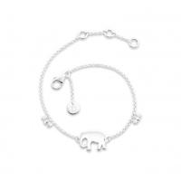 Daisy London \'Good Karma\' Silver Elephant Bracelet KBR3012