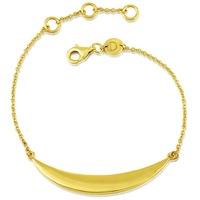 Daisy London Ladies Gold Plated Crescent Moon Bracelet SMBR105
