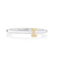 daisy london alpha silver gold plate initial i ring