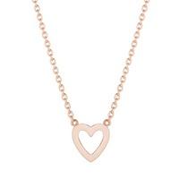 Daisy London \'Good Karma\' Rose Gold Plated Open Heart Necklace KN1002