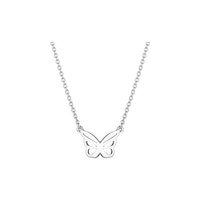 daisy silver good karma butterfly necklace